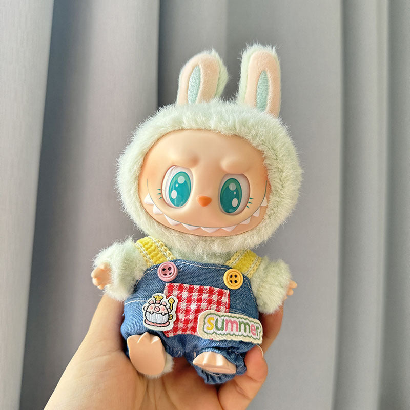 [Clothes only] First/second generation Labubu clothes pendant Labubu sitting party baby clothes skirt overalls cute