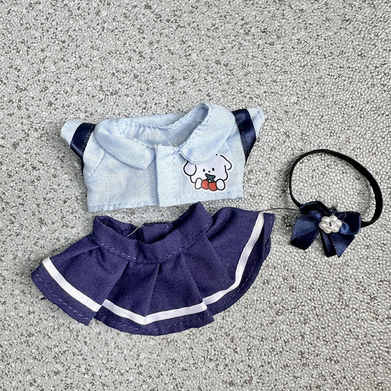 [Clothes only] 17cm Rab cloth pendant labubu keychain baby clothes couple college wind fried street sweater