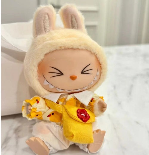 [Clothes only] Second generation blind box Labubu clothes vinyl face pendant Labubu sitting party series baby clothes cute