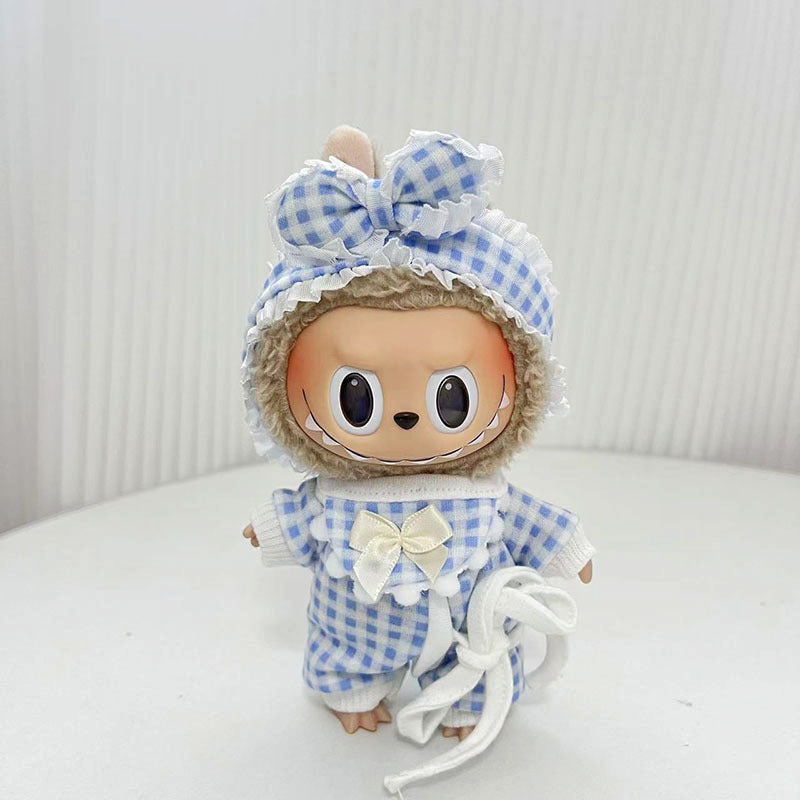 [Clothes only] 15cm pendant Labubu cloth for the New Year's set labubu keychain doll clothes cute