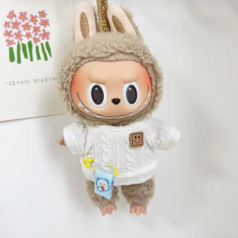 [Clothes only] 15cm pendant Labubu cloth for the New Year's set labubu keychain doll clothes cute