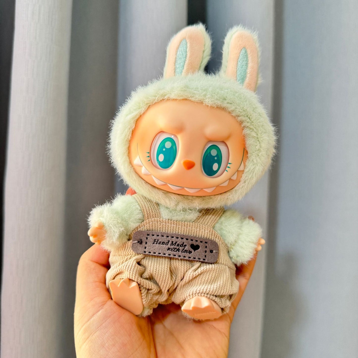[Clothes only] First/second generation Labubu clothes pendant Labubu sitting party baby clothes skirt overalls cute
