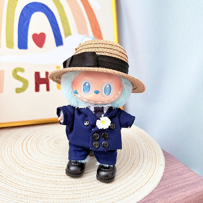 [Clothes only] One, two and three generations of Labubu clothes pendant Labubu sits on the baby clothes star with the same suit explosion