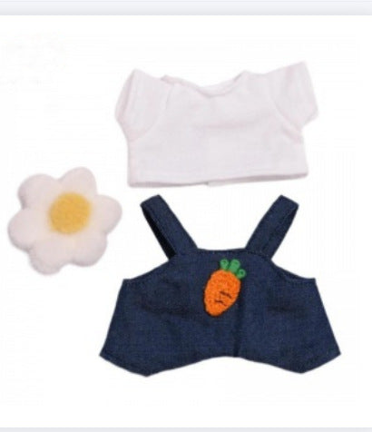 [Clothes only] 17cm blind box Macaron Labubu baby pajamas feeding bottle Labubu pendant for cute