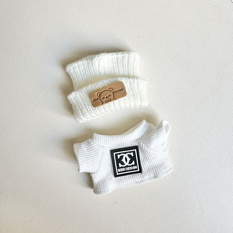 [Clothes only] First and second generation keychain Labubu clothes pendant Labubu Buwa Yixiang Nana T-shirt hat