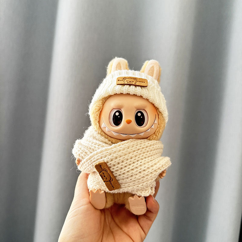 [Clothes only] First and second generation keychain Labubu clothes pendant Rab cloth button sweater jeans set cute