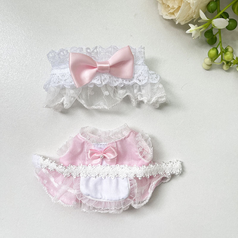 [Clothes only] Second generation blind box Labubu clothes vinyl face pendant Labubu sitting party series baby clothes cute