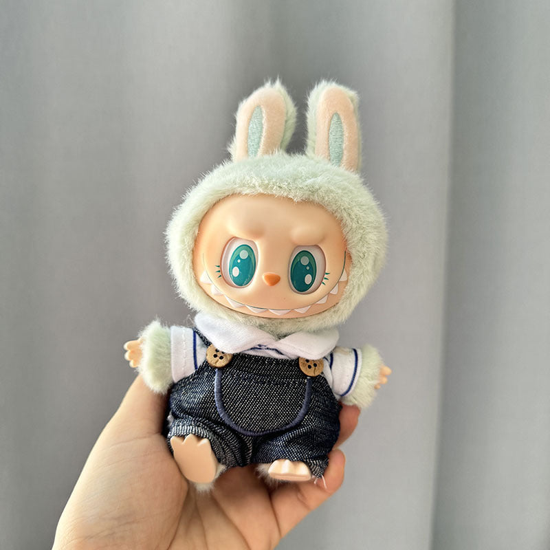 [Clothes only] First/second generation Labubu clothes pendant Labubu sitting party baby clothes skirt overalls cute