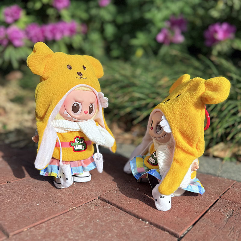 [Clothes only] One, two and three generations Labubu clothes pendant Labubu sitting baby clothes angry crocodile suit cute