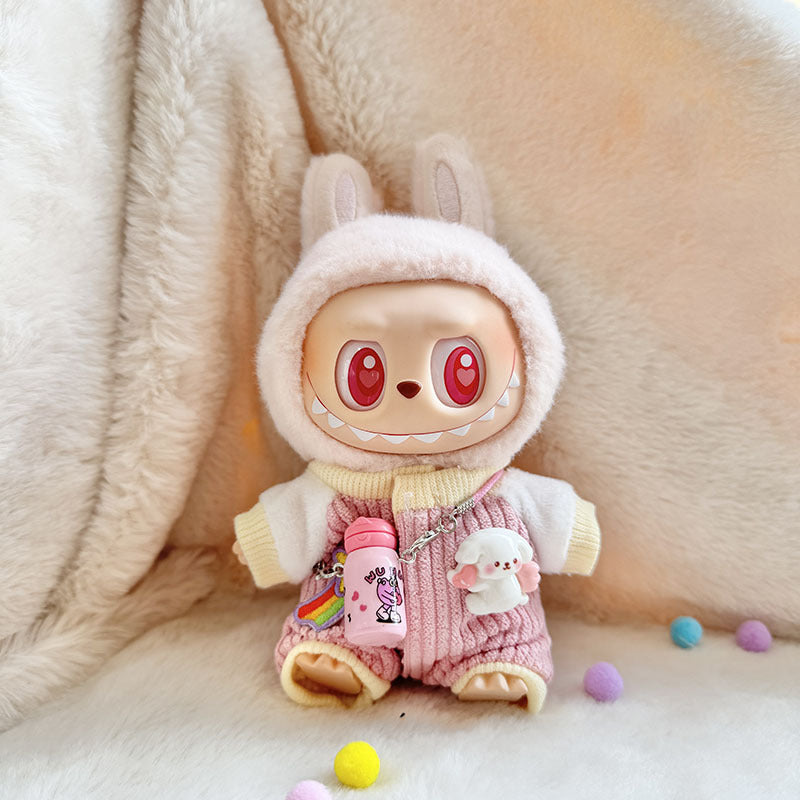 [Clothes only] First and second generation keychain Labubu clothes pendant Labubu sitting party kettle climbing clothes cute