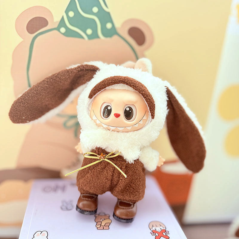[Clothes only] One, two and three generations Labubu clothes pendant Labubu sitting baby clothes Stitch suit is cute.