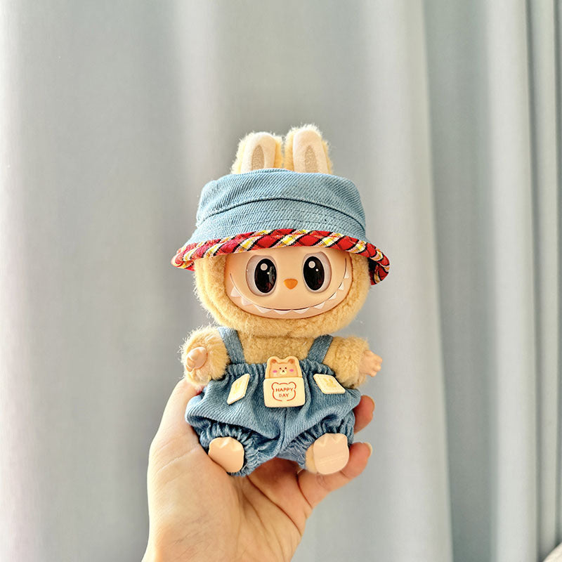 [Clothes only] First and second generation keychain Labubu clothes pendant Labubu cloth for small animal hat set cute