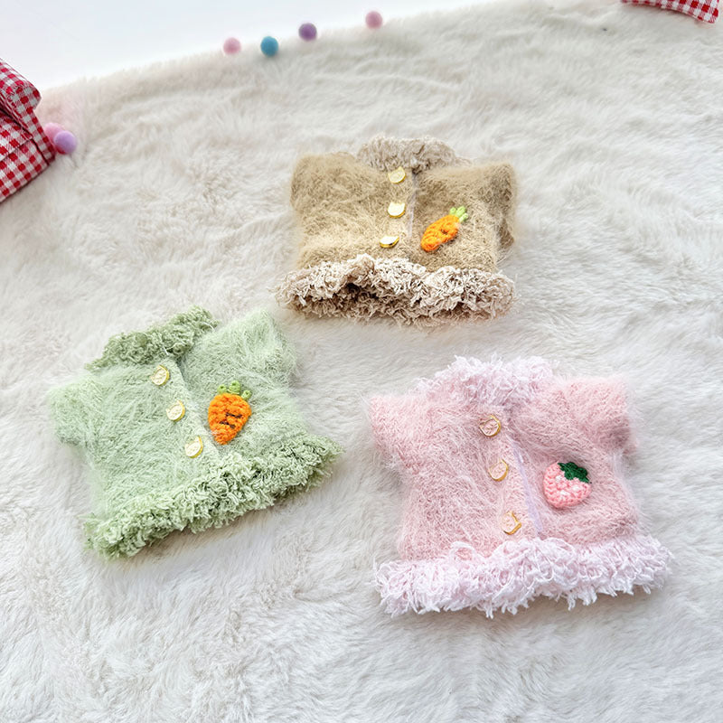 [Clothes only] First and second generation Labubu clothes pendant Labubu sitting party baby clothes candy-colored plush skirt cute