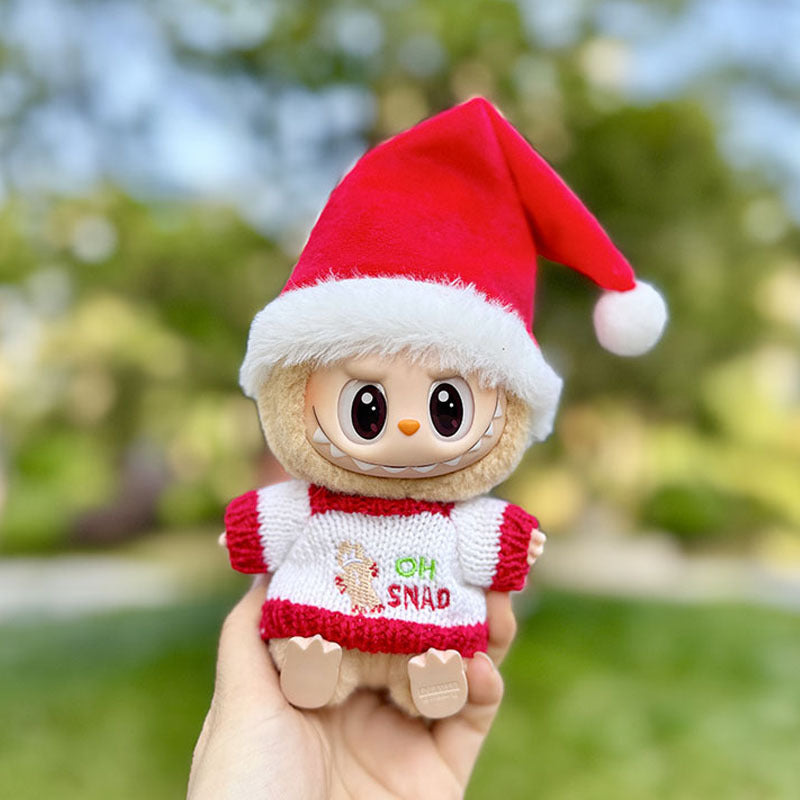 [Clothes only] First and second generation keychain Labubu clothes pendant Labubu cloth for the New Year Christmas set collection