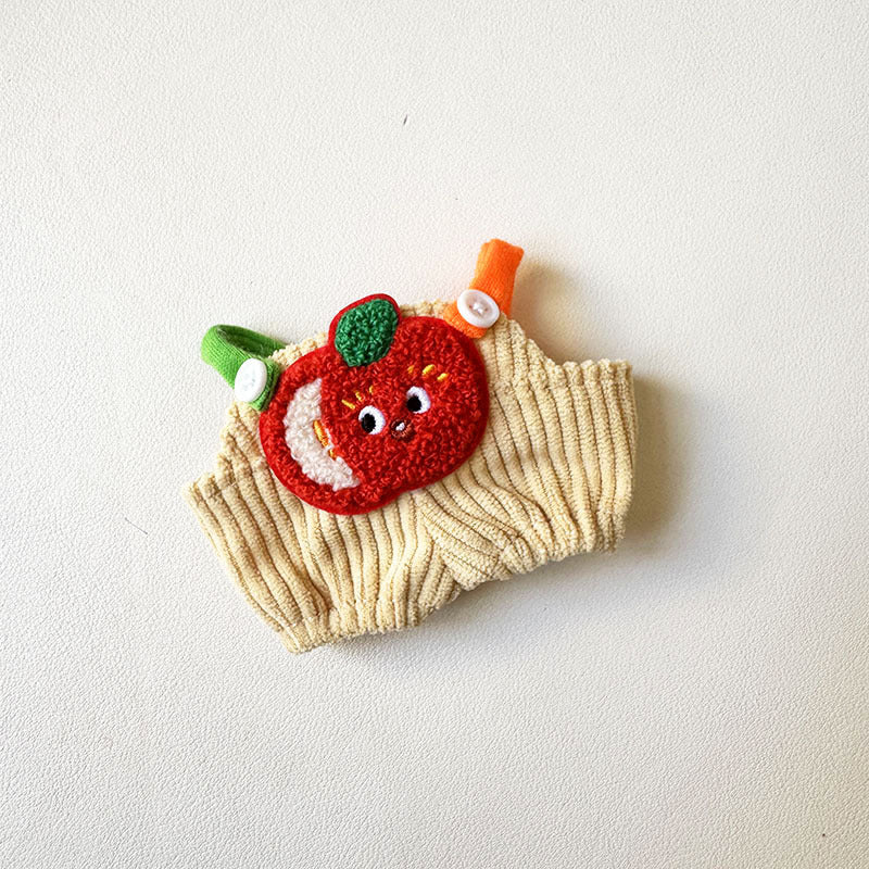 [Clothes only] First and second generation keychain Labubu clothes pendant Labubu pit strip fruit animal overalls cute
