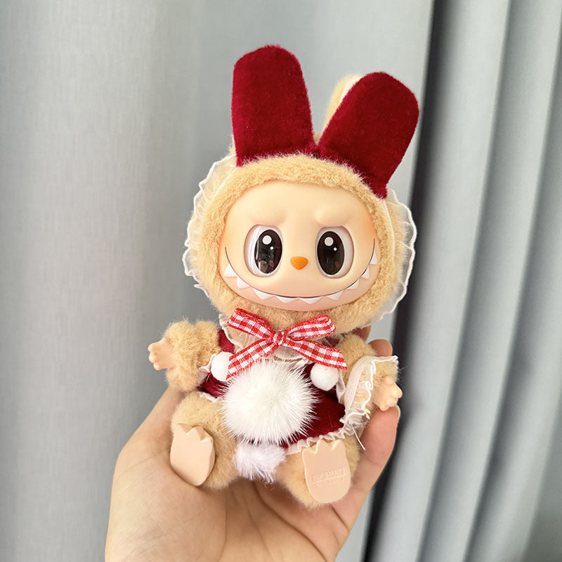 [Clothes only] 1st/2nd generation Labubu clothes pendant Labubu sitting party baby clothes little sheep skirt set