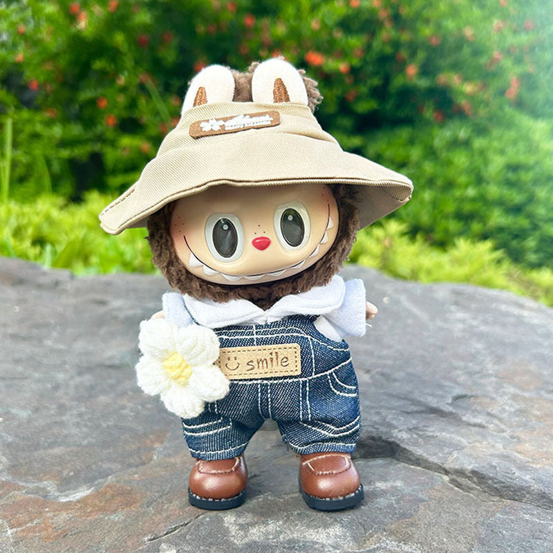 [Clothes only] 17cm blind box Labubu baby clothes keychain Labubu doll clothes New Chunye set is cute.