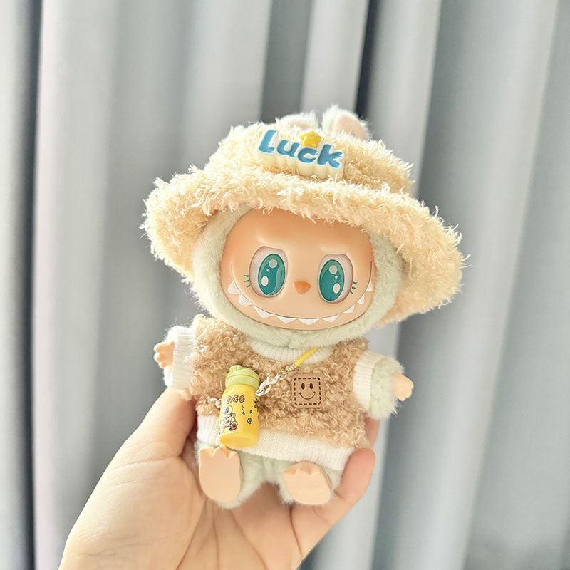 [Clothes only] First and second generation keychain Labubu clothes pendant Labubu cloth replacement loop shirt kettle set