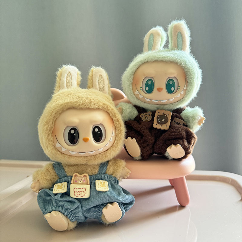 [Clothes only] 1st/2nd and 3rd generation Labubu clothes pendant Labubu sitting party baby clothes bear overalls cute