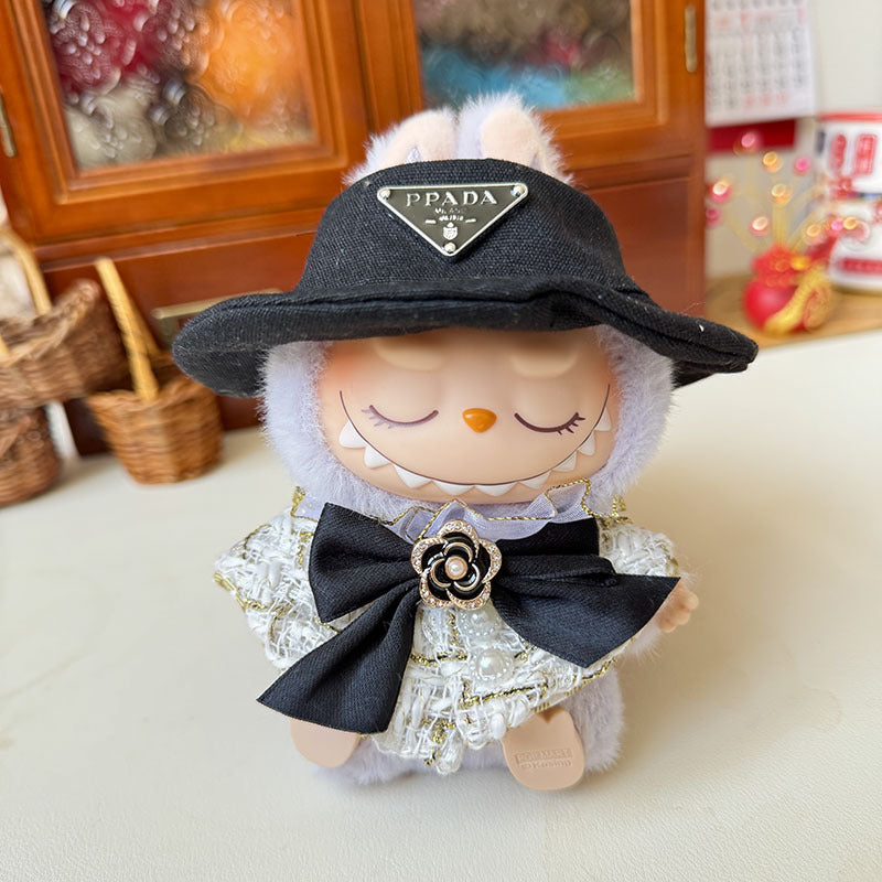 [Clothes only] First and second generation keychain Labubu clothes pendant Labubu crown fragrance set shawl cute
