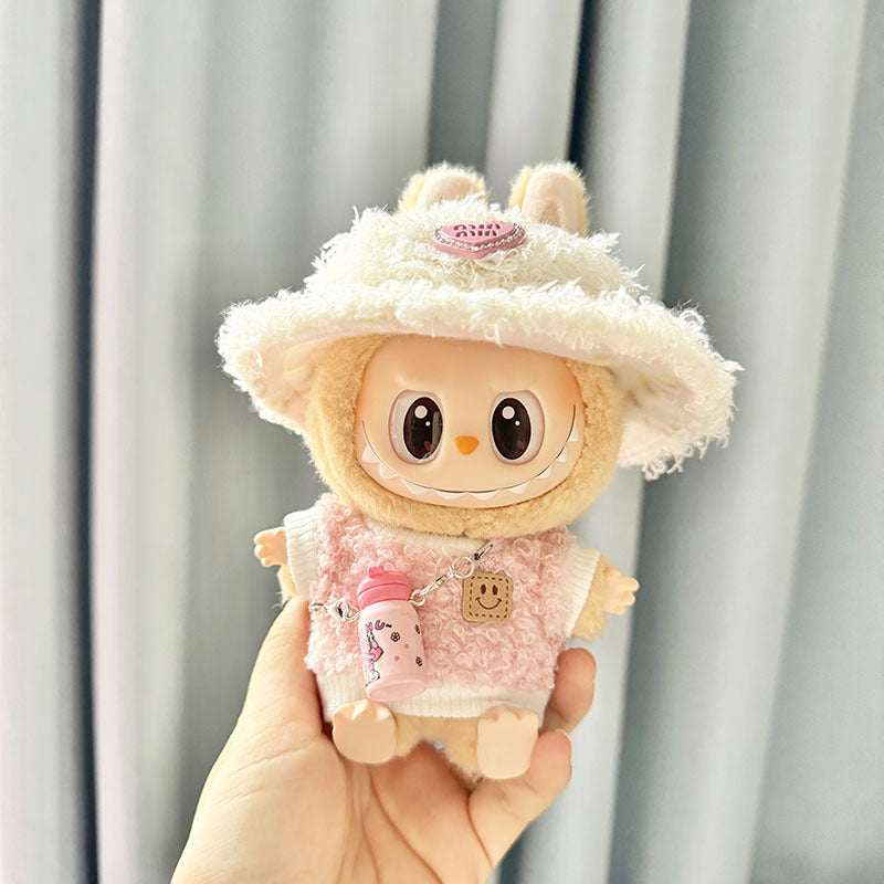 [Clothes only] First and second generation keychain Labubu clothes pendant Labubu cloth replacement loop shirt kettle set