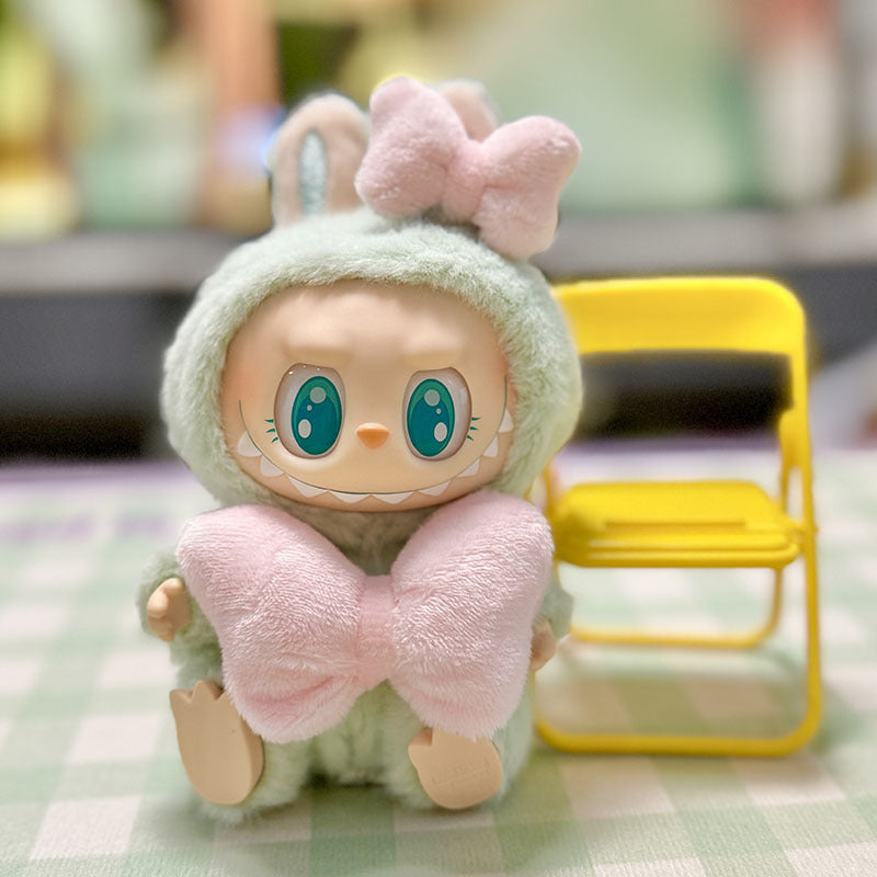 [Clothes only] First/second generation pendant Labubu clothes Rabub sitting party baby clothes colorful yarn sequined skirt cute