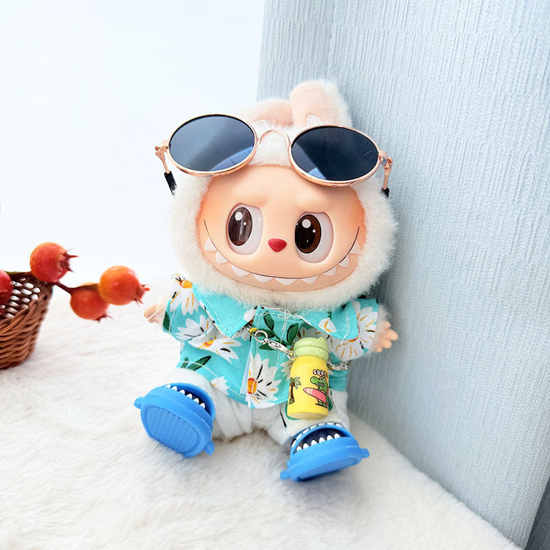 [Clothes only] First/second generation Labubu clothes pendant Labubu sitting party baby clothes pendant strawberry bear cute