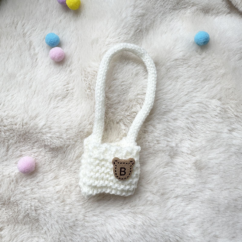[Clothes only] First and second generation keychain Labubu clothes pendant Labubu sitting party knitted strap skirt