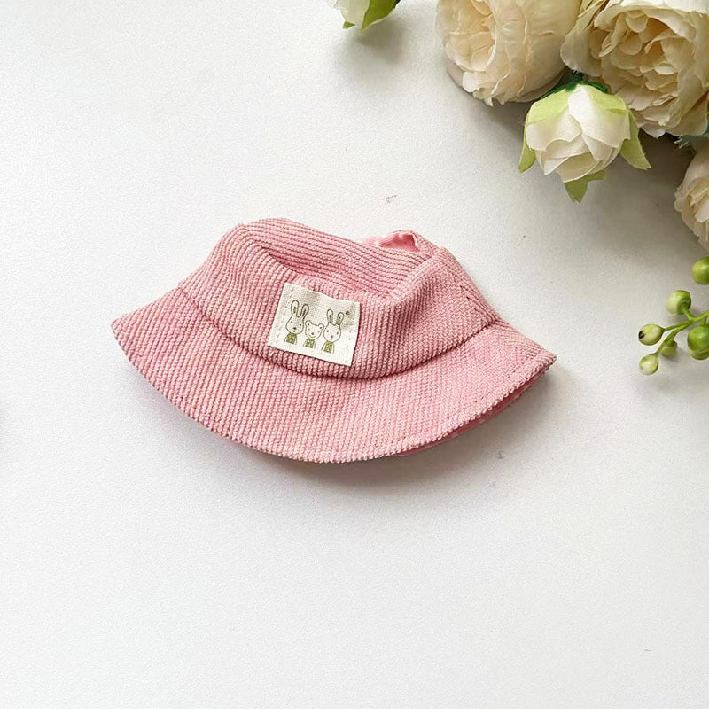 [Clothes only] 17cm blind box Labubu pendant baby clothes small animal hat Labubu trendy bucket hat accessories