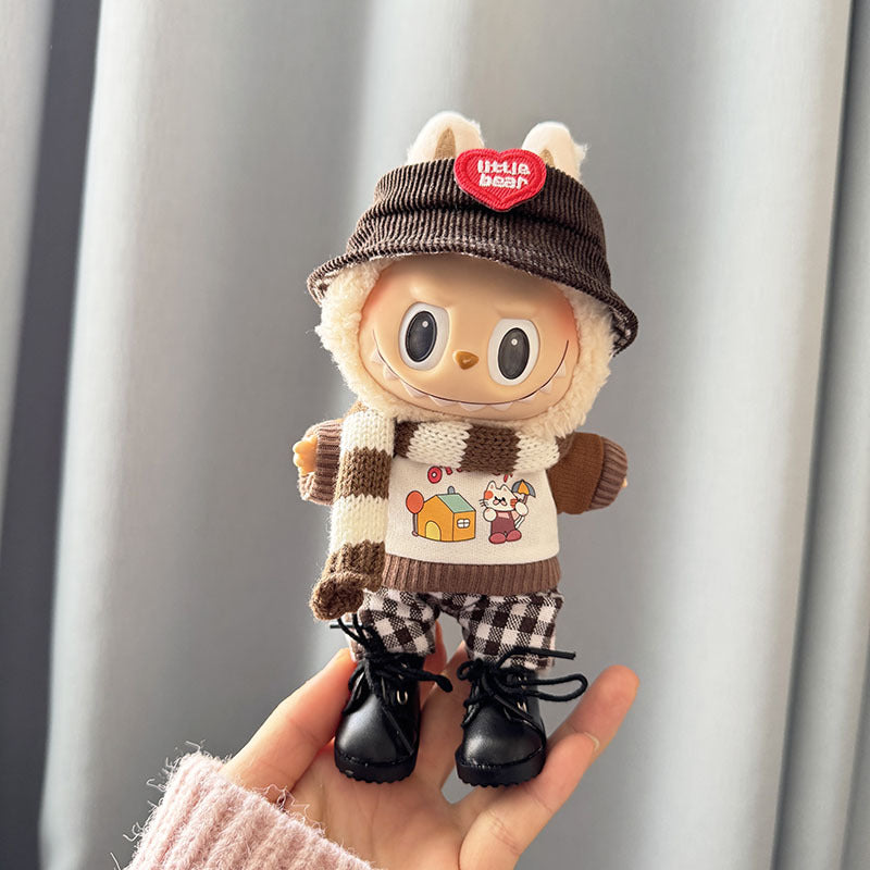 [Clothes only] First and second generation keychain Labubu clothes pendant Labubu sitting party pendant Kindergarten clothes