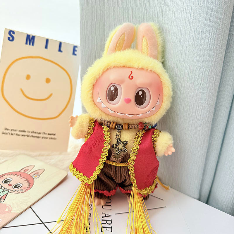 [Clothes only] First/second generation Labubu clothes pendant Labubu sitting party baby clothes pendant strawberry bear cute