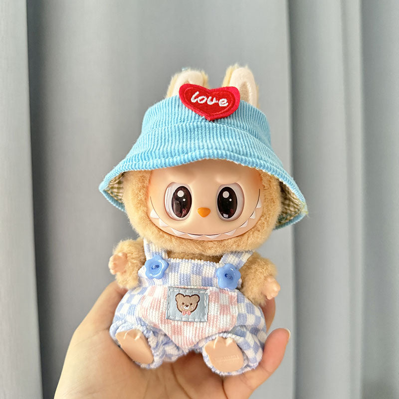 [Clothes only] First/second generation Labubu clothes pendant Labubu sitting party baby clothes skirt overalls cute