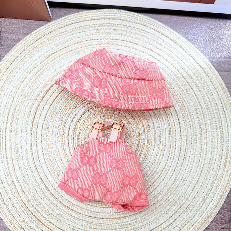 [Clothes only] First and second generation Labubu clothes pendant Labubu sitting baby clothes triangle overalls set tide