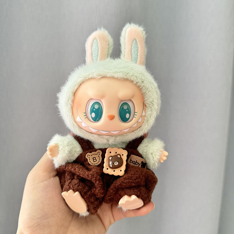 [Clothes only] First/second generation Labubu clothes pendant Labubu sitting party baby clothes skirt overalls cute