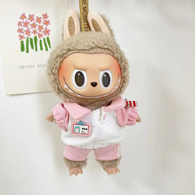 [Clothes only] 15cm pendant Labubu cloth for the New Year's set labubu keychain doll clothes cute