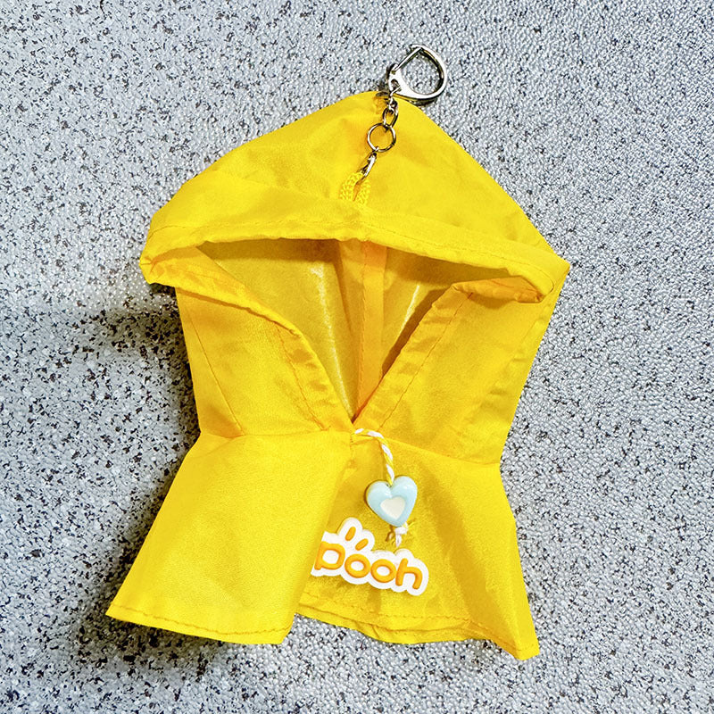 [Clothes only] 17cm labubu cloth blind box pendant doll for small raincoat poncho cute and cute