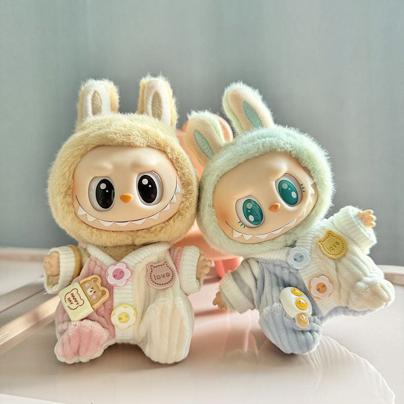 Clothes only] The first/second generation Labubu clothes pendant Labubu sitting party baby clothes pit strip climbing clothes are cute