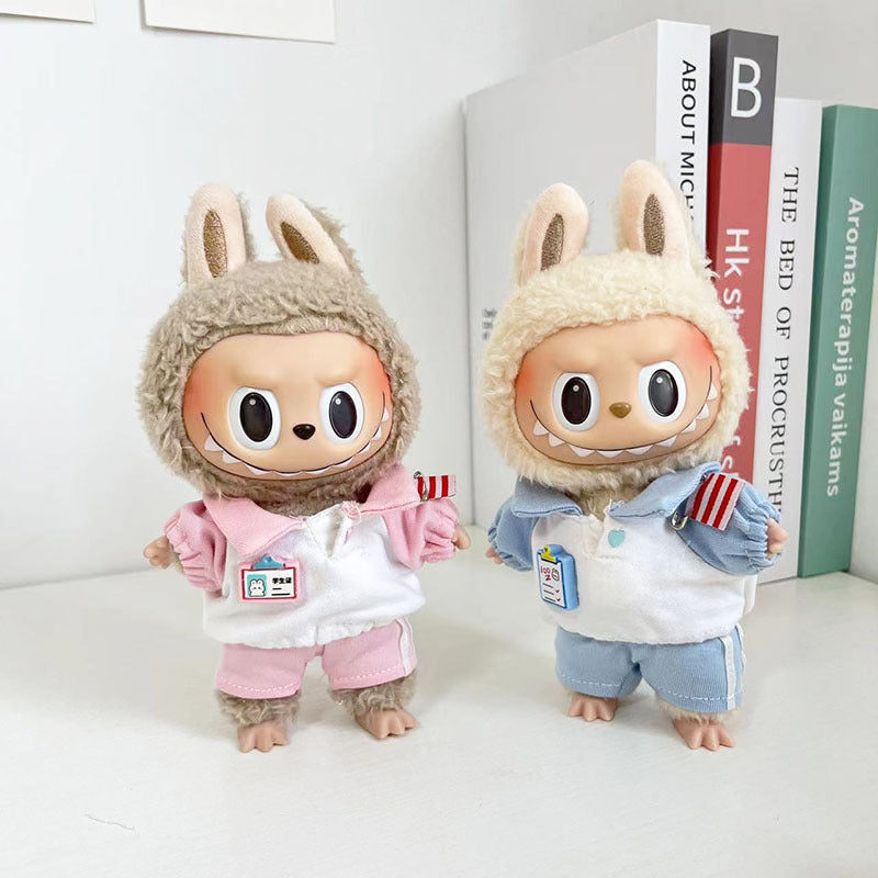 [Clothes only] 15cm pendant blind box rabub for couple sweater casual shirt keychain doll clothes