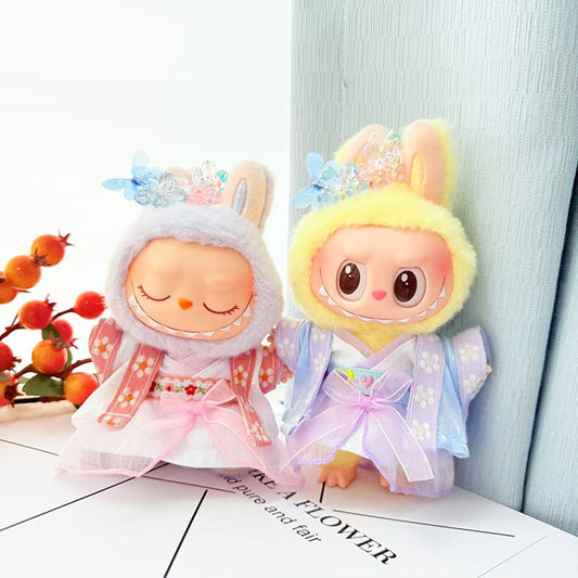 [Clothes only] The first, second and third generations of keychains, Labubu clothes pendant, Labubu baby clothes, antique Hanfu set, ancient clothing.