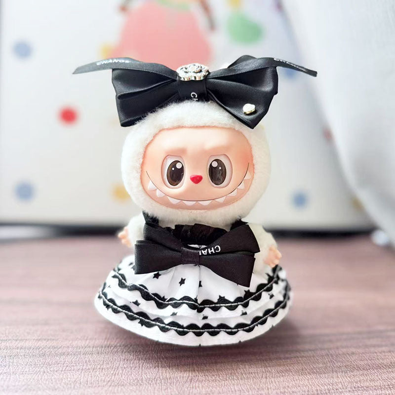 [Clothes only] First/second generation Labubu clothes pendant Labubu sitting party baby clothes skirt overalls cute