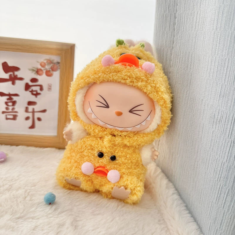 [Clothes only] First and second generation Labubu clothes pendant Labubu sitting party baby clothes cloud velvet animal suit