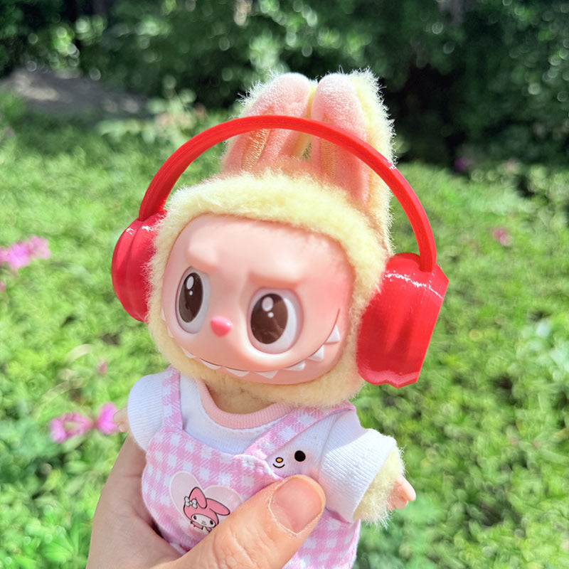 [Clothes only] One, two and three generations of Labubu clothes pendant Labubu cloth for sitting baby clothes happy pizza set