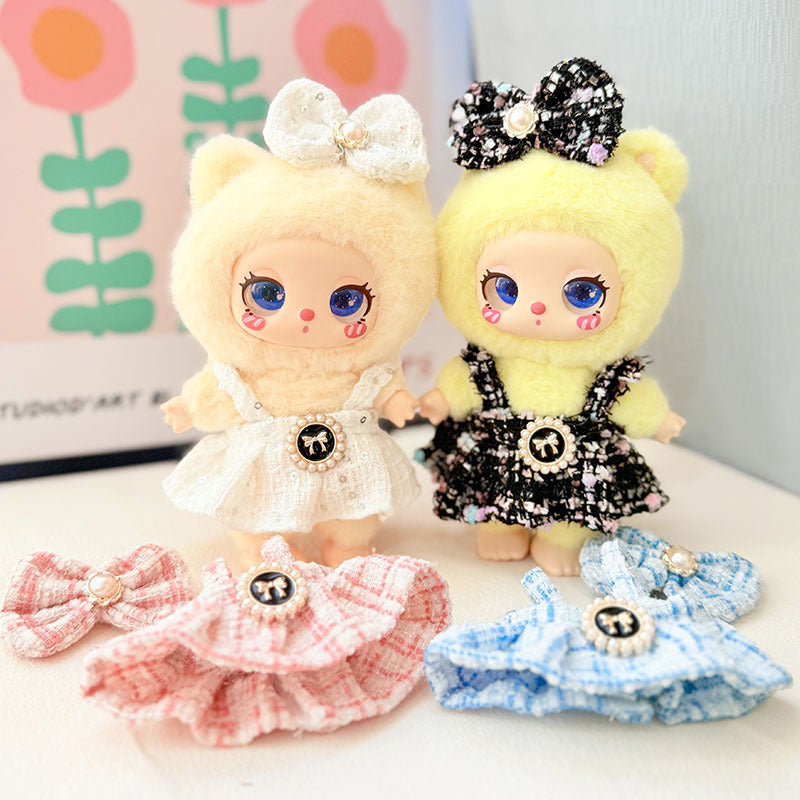 [Baby clothes only] 16cm Lila doll LUKY CAT pendant baby clothes butterfly pearl fragrant skirt set