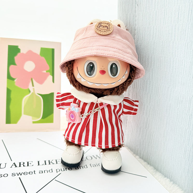 [Clothes only] First and second generation Labubu clothes pendant Labubu sitting party baby clothes pendant outing spring outing