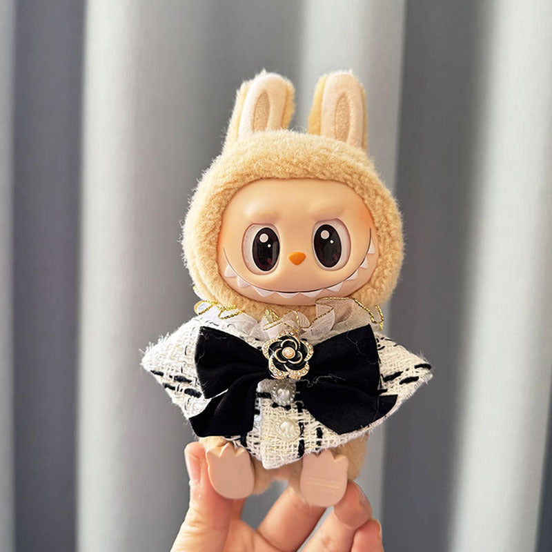 [Clothes only] First/second generation Labubu clothes pendant Labubu sitting party baby clothes fragrant luxury shawl cute