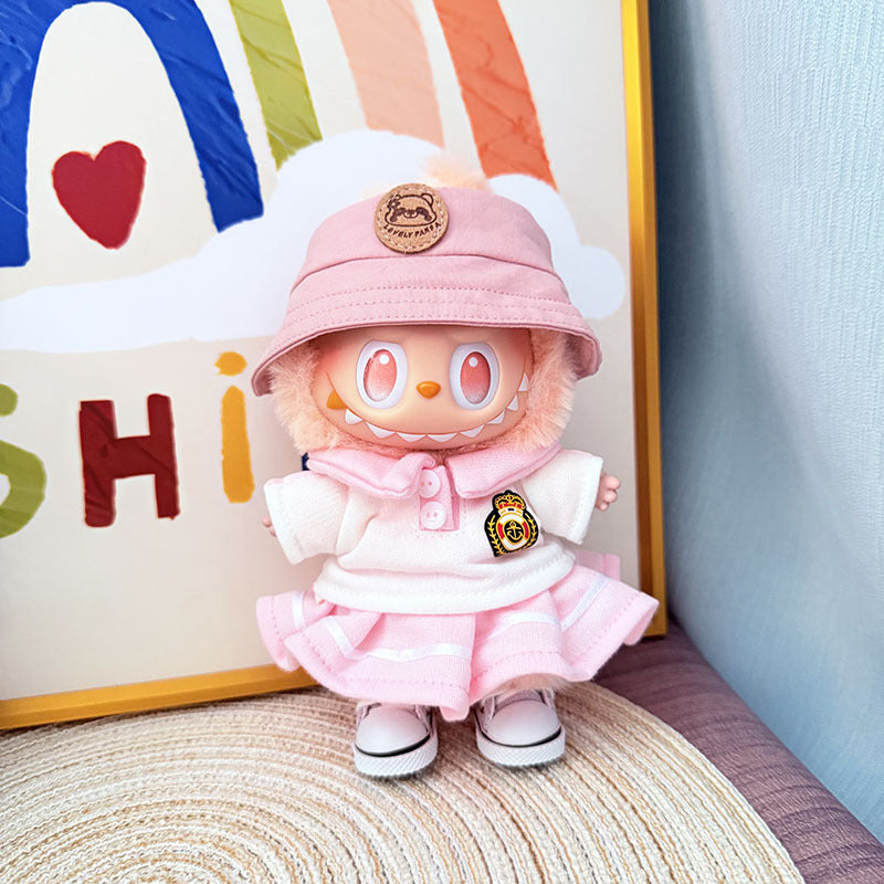 [Clothes only] The first, second and third generation keychain Labubu clothes pendant Labubu baby clothes noble small school uniform set