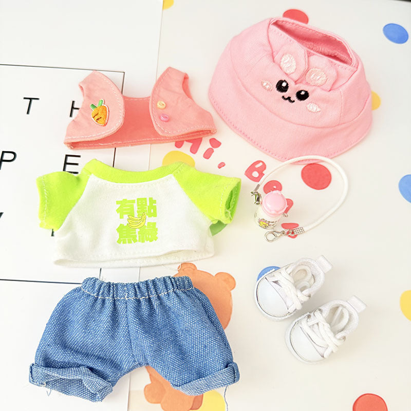 [Clothes only] First and second generation Labubu clothes pendant Labubu sitting baby clothes duck duck carrot travel cute
