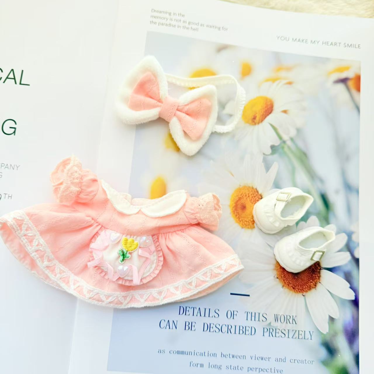 [Clothes only] First and second generation keychain Labubu clothes pendant Labubu clothes pendant tulip dress
