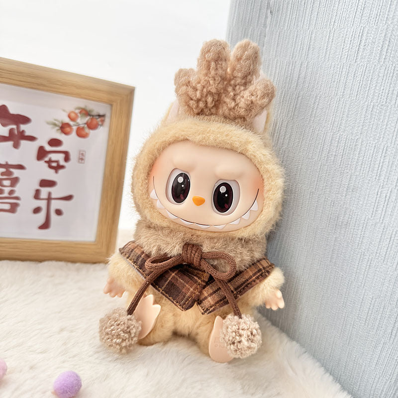 Clothes only] blind box Labubu clothes pendant Labubu baby clothes chess adventure queen baby clothes skirt cute