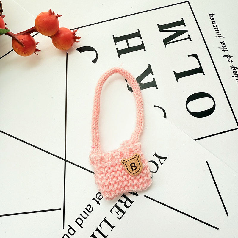 [Clothes only] First and second generation keychain Labubu clothes pendant Labubu baby clothes pink and blue flower sweater